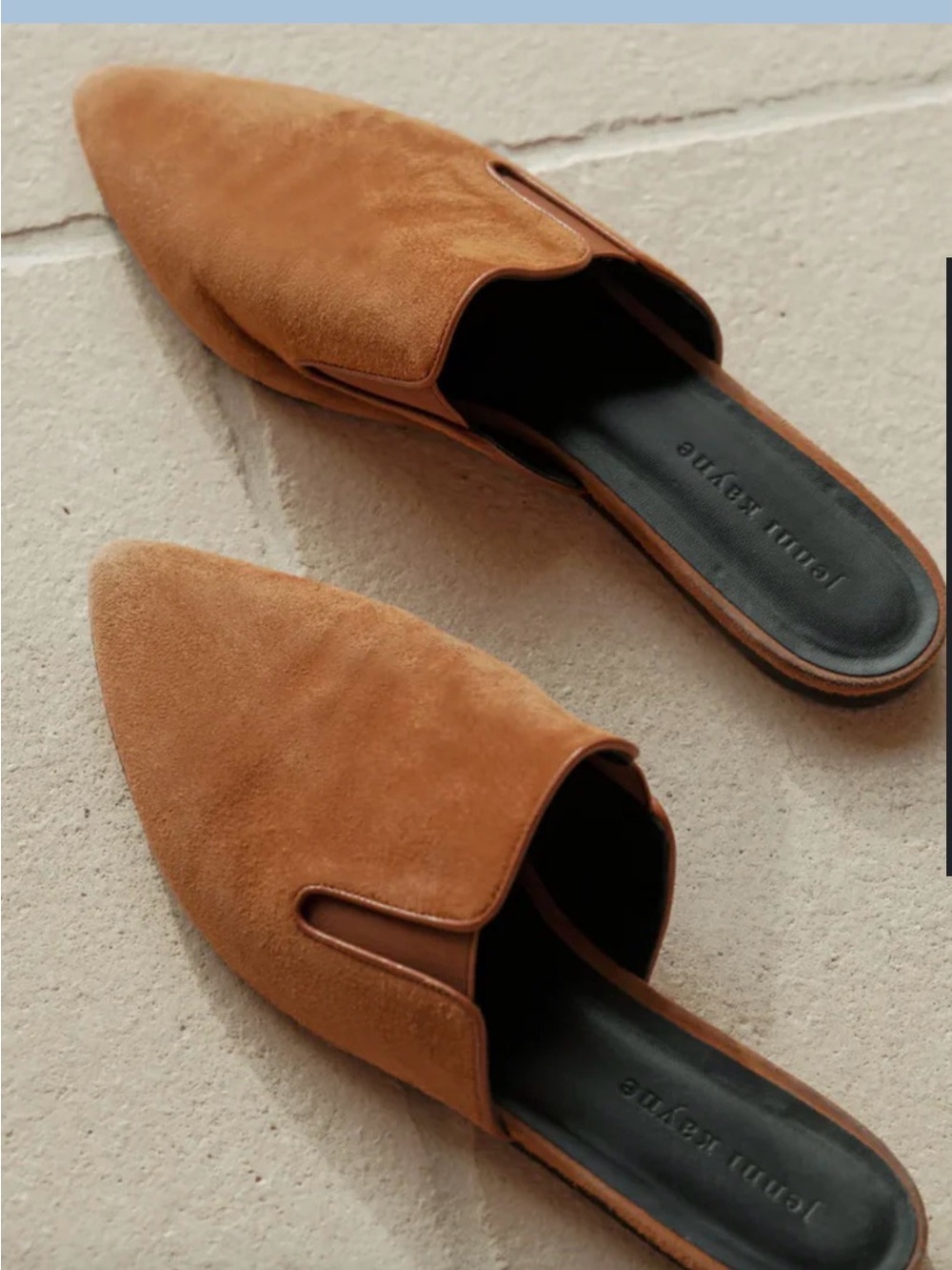 Jenni Kayne - Suede Mule in Saddle